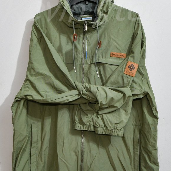 NWT Columbia Men's wheeler peak windbreaker green - Picture 5 of 10
